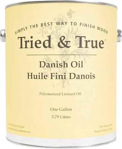 Vista 11 de Tried & True Aceite danés, cuarto de galón - Aceite de linaza polimerizado puro para acabado de madera, ideal para muebles, piezas rústicas