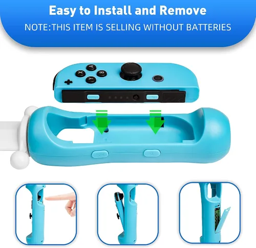 Vista 5 de Espada LED para The Legend of Zelda Skyward Sword HD, accesorio de juego FANPL iluminado, mango de espada para interruptor e interruptor OLED Right