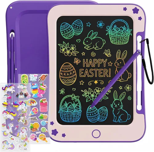 Vista 9 de TEKFUN - Tableta de escritura LCD para niños, juguetes para niñas pequeñas, tabla de dibujo de garabatos, regalos de Pascua para niños, regalo