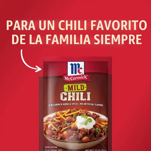 Vista 2 de Mezcla de condimento de chile suave McCormick, 1.25 onzas