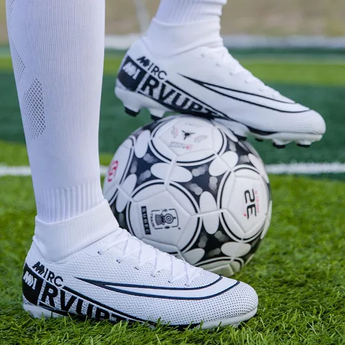Vista 7 de Zquaus Tacos de fútbol para hombre zapatos de fútbol atléticos para caminar tacos Ag para entrenamiento al aire libre