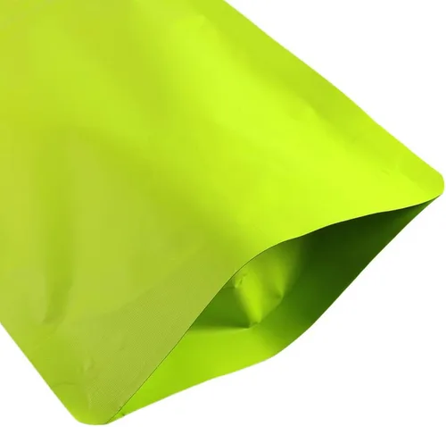 Vista 4 de QQ Studio Bolsas de pie de aluminio Mylar mate sellables de doble cara (100 bolsas) (5.1 x 7.1 pulgadas, verde mate)
