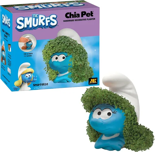 Vista 16 de Chia Pet Emoji Winky con paquete de semillas, maceta decorativa de cerámica, fácil de hacer y divertido de cultivar, regalo novedoso, perfecto