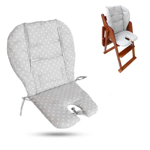 Vista 7 de Twoworld Cojín para silla alta, cojín grueso grande para silla alta para bebé, transpirable, adecuado para todo tipo de sillas de comedor de bebé