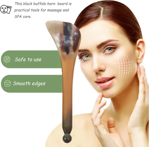 Vista 9 de Beaupretty Herramienta de masaje de raspado facial Uso para ojos de spa Espalda Piernas Brazos Cuello