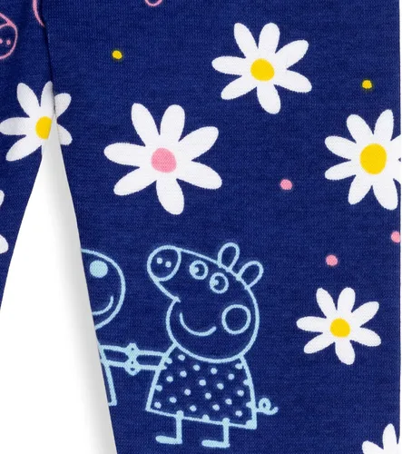 Vista 7 de Peppa Pig Conjunto de sudadera con capucha y leggings de forro polar para niñas de niños pequeños a niños grandes