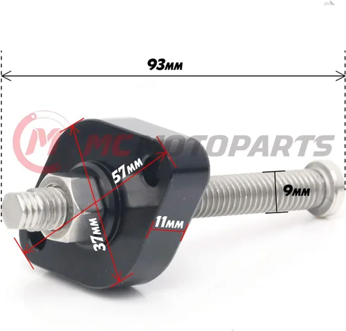 Vista 5 de MC MOTOPARTS CNC ajustable HP Manual Cam cadena tensor compatible con DRZ 250 01-07 02 03 04 05 06 (negro)