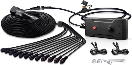 Vista 8 de LEDMIRCY Cable de Extensión para Luces LED de Roca Cable de Alambre de 2 Pines Impermeable 2PCS 5ft 22AWG con Conectores Macho a Hembra Tuerca