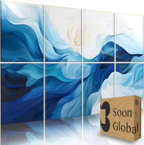 Vista 19 de Soon Global Paquete de 8 Paneles Acústicos, Paneles de Pared Insonorizados, Paneles Absorbentes de Sonido de 48 X 32 Pulgadas, Paneles Acústicos