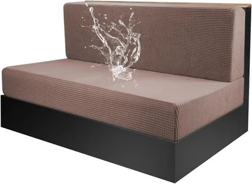 Vista 11 de Funda elástica para cojines de comedor de caravana, asiento de cabina de sofá jacquard para banco de automóvil de cámper