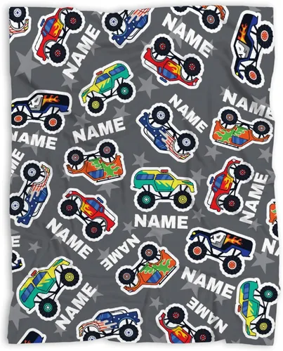 Vista 83 de Manta de bebé con texto en inglés «Just A Boy Who Loves Trucks» para niños y niñas, manta súper suave para envolver al recién nacido, acogedora