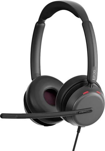 Vista 8 de EPOS Impact 860T ANC - Auriculares con cable de doble cara con cancelación activa de ruido, certificado por Microsoft Teams, USB C y USB A, audio