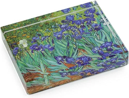 Vista 3 de Campo de amapolas por Vincent Van Gogh - Pisapapeles de cristal