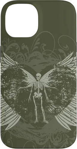 Vista 4 de Y2K Grunge Aesthetic Alt Goth Fairy Skeleton Wings Case for iPhone 17