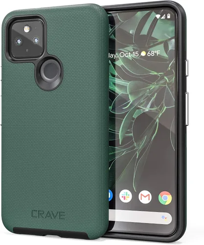 Vista 32 de Crave Funda para Pixel 5, Funda de la Serie de Protección Dual Guard para Google Pixel 5 - Aqua