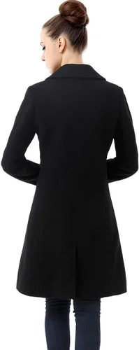 Vista 5 de BGSD Abrigo para caminar de mezcla de lana jaspeado para mujer (también disponible en tallas grandes y pequeñas)