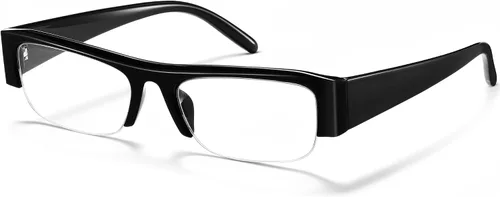 Vista 13 de livho Lentes retro elegantes con bloqueo de luz azul — Marco rectangular estrecho de principios de la década de 2000 para mujer