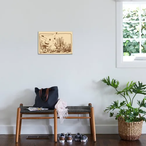 Vista 3 de Trends International Pokémon - Póster de pared de Pikachu Sepia