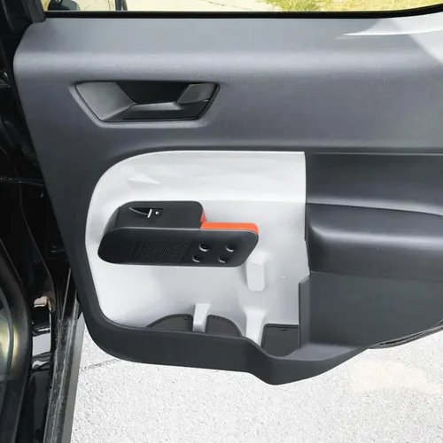 Vista 8 de Auovo Inserto para Portavasos Compatible con Accesorios Ford Maverick 2022 2023 2024 2025 Forros para Portavasos de Consola Central Forros para Negro