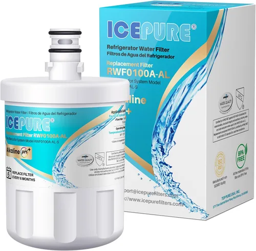 Vista 10 de ICEPURE 5231JA2002A Filtro de agua para refrigerador, Compatible con LG LT500P, ADQ72910911, GEN11042FR-08, ADQ72910901, ADQ72910907, LFX25974ST