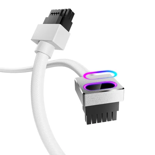Vista 10 de AsiaHorse Hydrus-8PIN Cable de Extensión de CPU PSU con Luz ARGB, Cable de Alimentación de la Placa Base de Cobre con Diseño Minimalista Integrado
