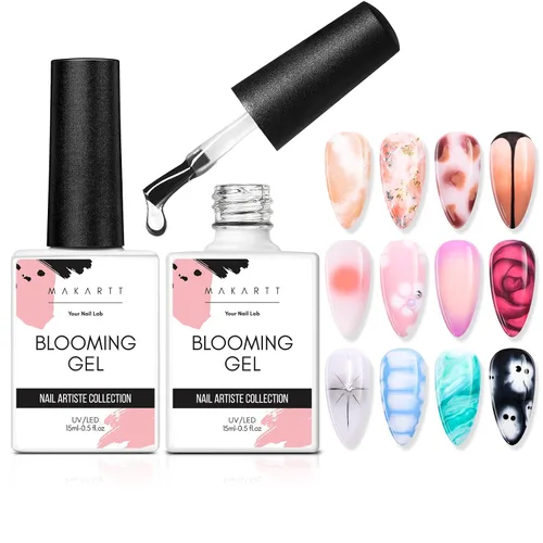 Vista 9 de Makartt - Esmalte de uñas en gel blanco de 15ml, gel Soak Off Blanc para luz UV LED, arte de uñas DIY, diseños de manicura, uso en salón y en casa