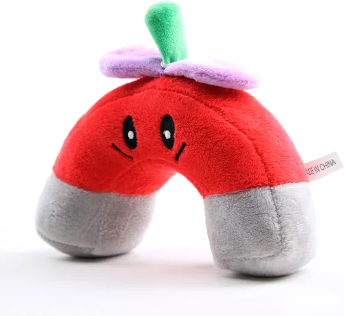 Vista 3 de Juguetes de peluche de plantas, figuras de muñeca de peluche, regalo de cumpleaños para niños (hongo magnético)