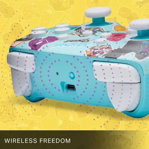 Vista 5 de PowerA Enhanced Wireless Controller for Nintendo Switch - Fortnite Sticker Mania, Nintendo Switch - OLED Model, Nintendo Switch Lite, Gamepad, game