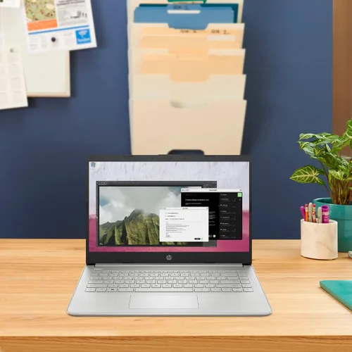 Vista 9 de HP 14 portátiles, Intel Celeron N4120, 8 GB de RAM, 128 GB eMMC + tarjeta