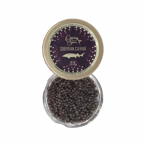 Vista 11 de Royal Amber Siberian Caviar - Huevas de esturión Baerii - Dinastía Cru (1 onza (0.99 oz))