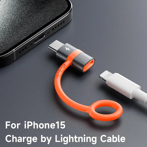 Vista 2 de mcdodo Adaptador Lightning hembra a USB C macho de 60 W Lightning a Tipo-C, compatible con carga y transferencia de datos para iPhone 15 16