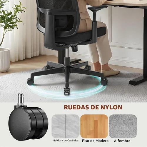 Vista 9 de ErgoSift Silla de oficina ergonómica M1 con profundidad de asiento
