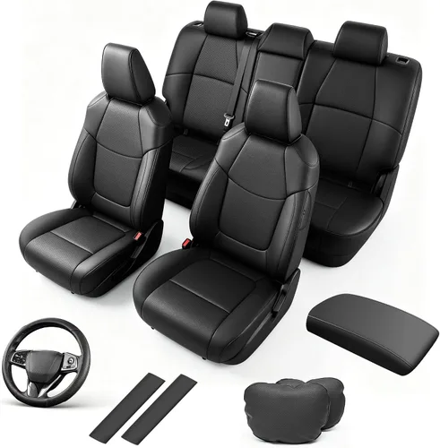 Vista 8 de AOMSAZTO Seat Covers for Mazda 3 2014 2015 2016 2017 2018 2-Negro