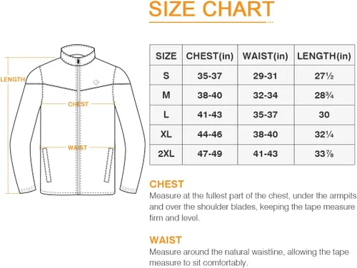 Vista 6 de NAVISKIN Chubasquero impermeable para hombre, con capucha oculta, poncho ligero y plegable