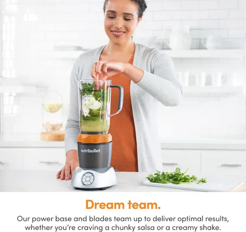 Vista 3 de NutriBullet NB50200OR Select 1000 Watt Naranja, 32 oz
