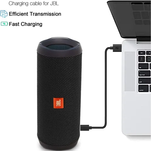 Vista 2 de Cable de carga micro USB de repuesto para JBL Clip 3, 2, JBL Flip 4, 3, 2, JBL Charge 3, 2, 2 Plus, cable de carga portátil impermeable para altavoz
