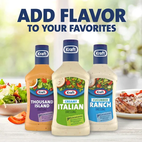 Vista 8 de Kraft Aderezo italiano cremoso para ensaladas y salsa de 16 onzas (paquete de 6)