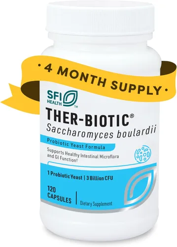 Vista 10 de SFI Health Klaire Labs Ther-Biotic Saccharomyces Boulardii Probióticos para mujeres y hombres - Probióticos S Boulardii para la salud digestiva