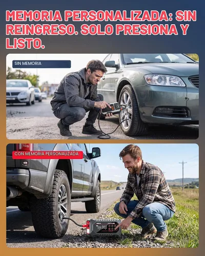 Vista 7 de GOOLOO A7 Arrancador de salto con compresor de aire, caja de salto de 6000 A y 160 PSI Gris