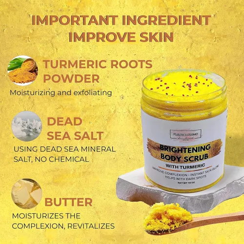 Vista 8 de Exfoliante de cúrcuma iluminadora para manchas oscuras