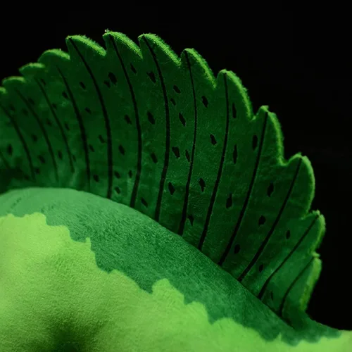 Vista 3 de lilizzhoumax Spinosaurus - Juguetes de peluche realistas de espinosaurio verde, animales de peluche suaves, juguetes realistas de 17.71 pulgadas