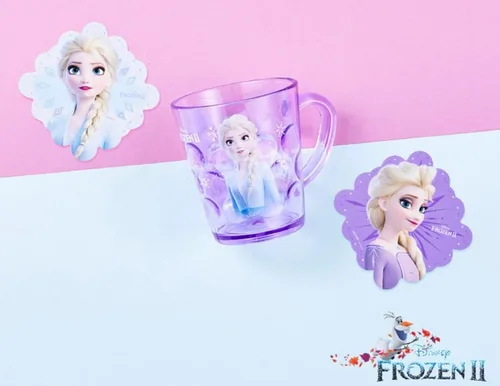 Vista 3 de Everyday Delights, Disney Frozen Queen Elsa - Vaso de plástico ABS duradero, 8.5 fl oz