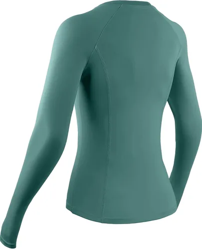 Vista 6 de CADMUS Camisa de manga larga para correr de secado rápido para mujer, camisas de entrenamiento