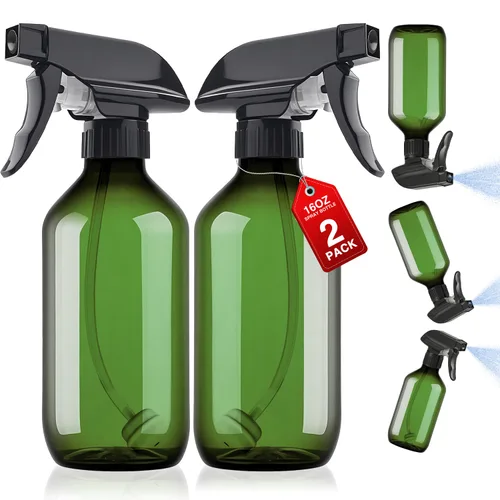 Vista 12 de AMORIX Botellas de Spray Plásticas 360° Botella de Agua para Limpieza 10 oz/300 ml Botella de Spray Invertida Pequeña Botella de Chorro con Boquilla