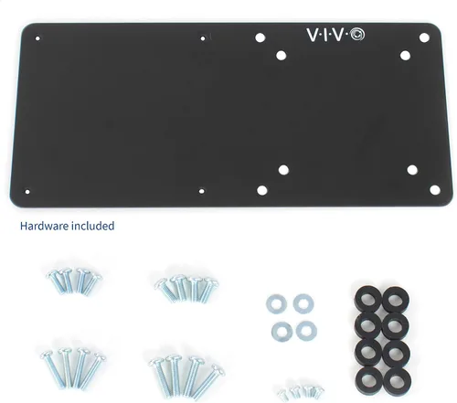 Vista 3 de VIVO Soporte de brazo de acero para Intel NUC, parte posterior del monitor VESA Extensión de montaje de placa metálica, negro, MOUNT-VESA01