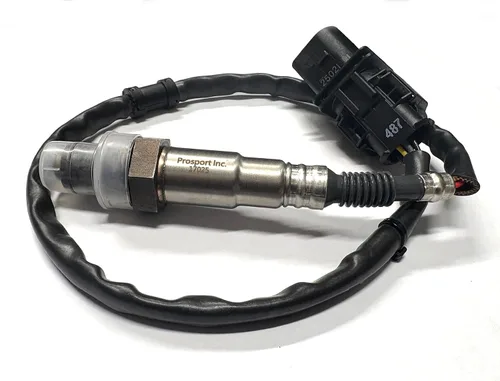 Vista 8 de Prosport Performance Medidor de relación de combustible aire de banda ancha Crystal Blue Series Lente ámbar/blanco transparente con puntero blanco