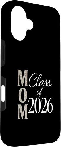 Vista 3 de MOM Class of 2026 - Graduate Proud Parent Case for iPhone 16