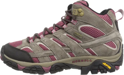 Vista 8 de Merrell - Botas de senderismo impermeables para mujer Moab 2 Mid