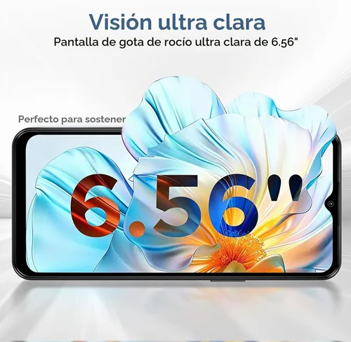 Vista 6 de Blackview Wave 7C Unlocked Android 16 4G Cell Phone, 128GB, Dual SIM, Black