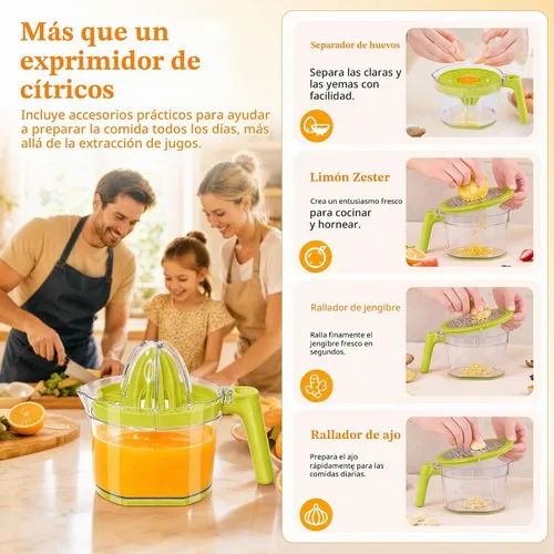 Vista 7 de Exprimidor manual de limón - Exprimidor de manos cítricas